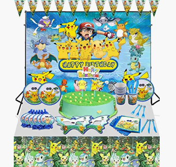 Velas Pokémon Pikachu Decoración Pastel Accesorios Fiesta