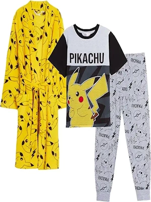 pijama pikachu con bata